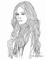 Coloring Pages Fashion Lavigne Avril People Printable Designer Hairstyle Color Print Hellokids Kids Girls Adult Online Book Hair Long Choose sketch template