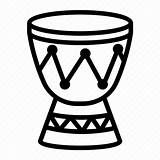 Djembe Drum African Instrument Icon Editor Open Instruments sketch template