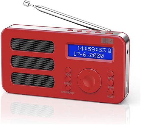 portable dab radio august mb dabdab amazoncouk electronics