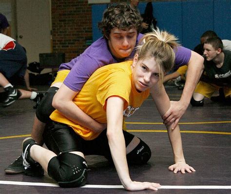 awkward moments don t stop hickman s female wrestlers sports