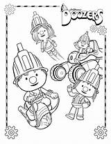 Doozers Coloring Characters Pod Squad Pages Color Printable Henson Jim Noel Description sketch template