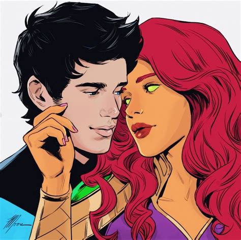 nightwing and starfire dickkory in 2021 nightwing and starfire