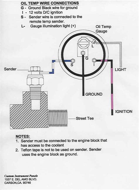 electric temperature gauge wiring diagram wiring diagram
