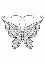 Butterfly Coloring Pages Butterflies Zentangle Printable Kids Patterns Beautiful Adults Drawings Color Insects Drawing Mandala Adult Animals Geeksvgs Supercoloring Coloriage sketch template