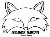 Mask Fox Printable Template Masks Animal Face Mr Fantastic Lion Templates Clipart Work Pages Kids Animals Paper Wood Colouring Craft sketch template
