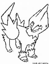 Pokemon Pages Coloring Manectric Electric Colouring Fun sketch template