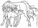 Foal Horse Mare Coloring Pages Shire Lineart Drawing Getcolorings Filly Color Getdrawings Deviantart sketch template