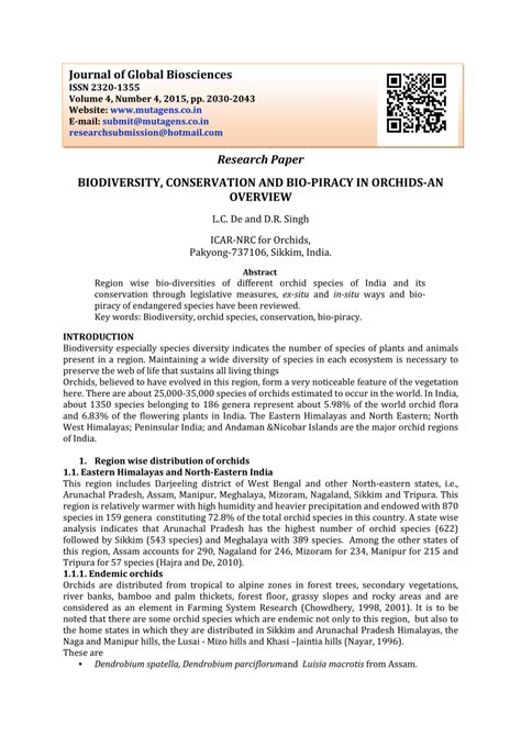 research paper biodiversity conservation  bio piracy