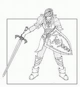 Warrior Coloring Pages Elf Elven Colouring Nanimo Template Anime Warriors Sketch Deviantart Library Popular Clipart Clip sketch template