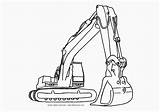 Excavator Coloring Pages sketch template