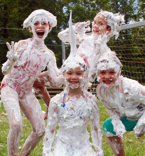 completely foamy fun rockbrook camp for girls