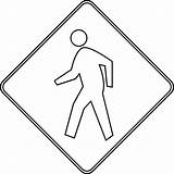 Pedestrian Coloring Clipart Outline Person Template Clip Pages Crossing Cliparts Sign Kids Etc Passage Child Don Library Use Imagixs Gif sketch template