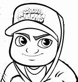 Subway Surfers Surfer sketch template