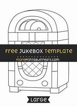 Jukebox Template Large Choose Board Vintage sketch template