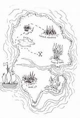 Map Coloring Treasure Island Pirate Pages Maps Kids Colouring Simple Sketch Color Comments Popular Coloringhome Sketchite sketch template