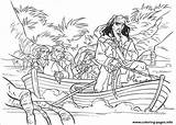 Pirates Caribbean Coloring Jack Pages Vessel Riding Printable Print Color sketch template