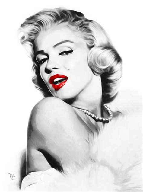 Pop Art Marilyn Monroe Paintings Digital Artwork For