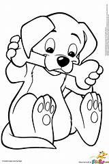 Puppy Coloring Pages Printable Getcolorings Unique sketch template