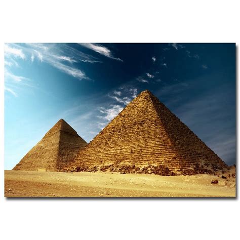 egyptian pyramids nature poster desert 32x24