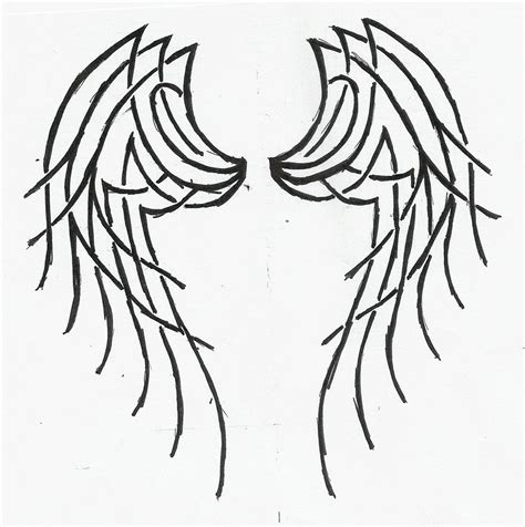 Magakhmer Tribal Angel Wings Tattoos