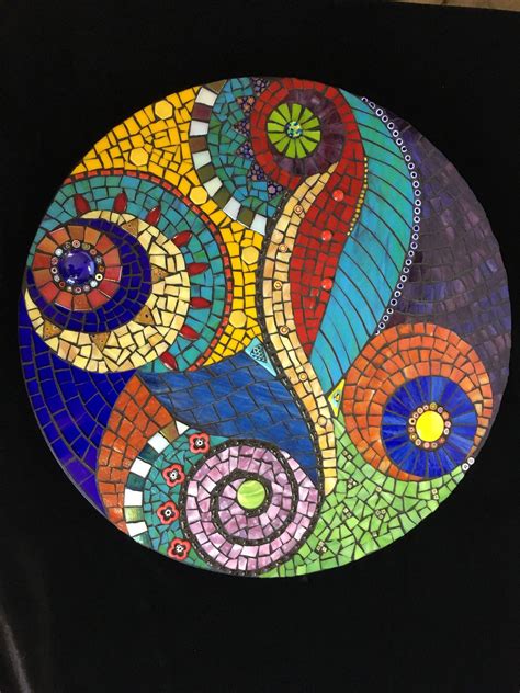 paradise stained glass mosaic mandala mosaic garden art mosaic pots
