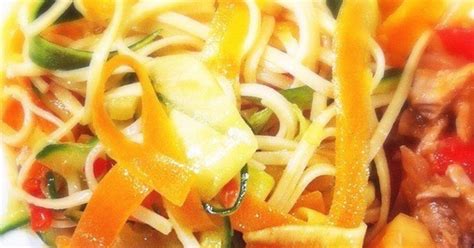 Easy Sweet And Sour Pork With Veggie Ribbon Noodles Huffpost Uk