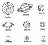 Planets Coloring Planet Pages Kids Printable Space Solar Sheets System Scale Drawing Outline Print Template Outer Size Sistema Nine Coloringfolder sketch template