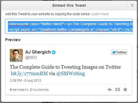 how to embed tweets on your website and blog