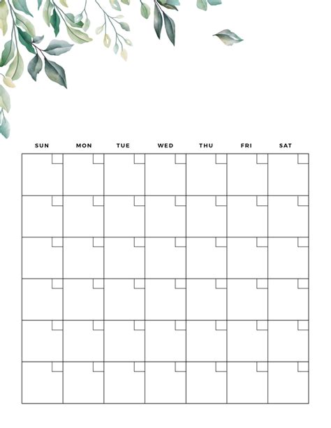 printable blank calendar templates world  printables
