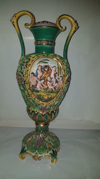 capodimonte vase porcelaine catawiki