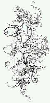 Swirls Swirl Metacharis Papillon Fleur Schmetterling Malvorlagen Papillons Schmetterlinge Erwachsene Mandalas Adultes Coloriages Brandmalerei Patrones Seidenmalerei Blumenranken Motyle Colorier Malen sketch template