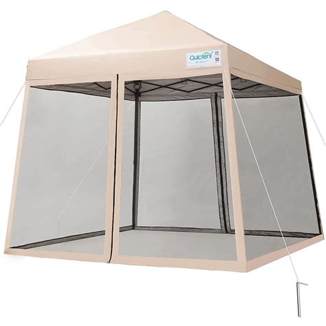 quictent slant leg outdoor pop  canopy tent  mosquito netting instant screened folding
