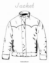 Coloring Jacket Outline Built California Usa sketch template