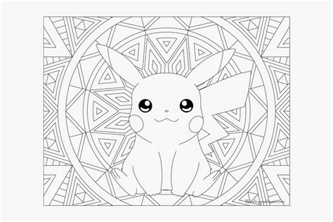 pikachu adult coloring pages hd png  transparent png image