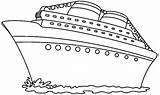 Desenhos Navio Colorir Bateau Coloriage Paquebot Croisiere Transportation Navios Barcos Netart Dibujo sketch template