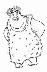 Croods Coloring Pages Print Cartoon sketch template