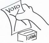 Colorear Urna Voto Secreto sketch template