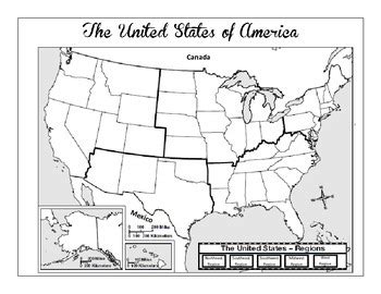 united states regions map skills worksheet  comprehension worksheet