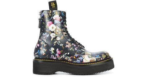 floral boots  black lyst