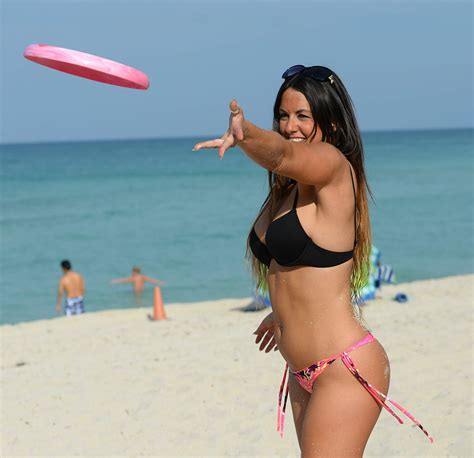 claudia romani tiny thong bikini on the beach 19 celebrity