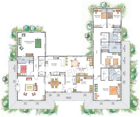 shaped house floor plans
