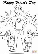Super Dad Coloring Pages Father Printable Re Fathers Drawing Supercoloring sketch template
