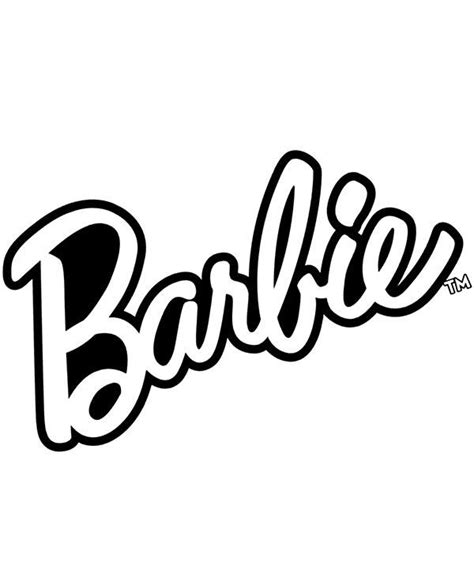 barbie logo kolorowanka kolorowanki  druku  kolorowanki