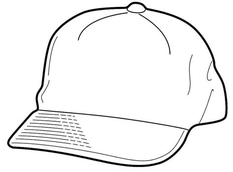 baseball hat coloring page   coloring pages  boys sports