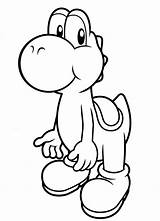 Yoshi Coloring Pages Cute Printable Colouring Kids Drawing Clipart Cartoon Lineart Description sketch template