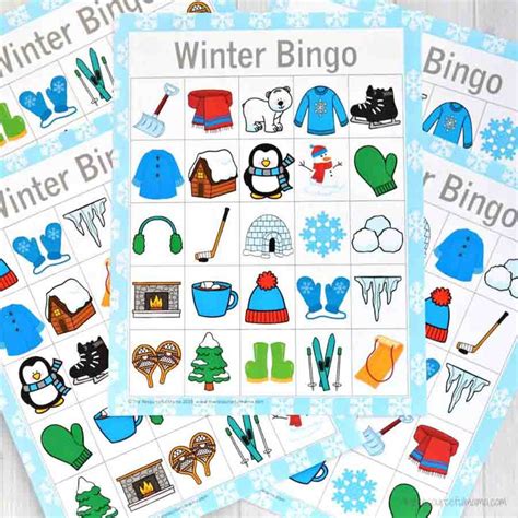 winter bingo featurea classroom winter party games winter activities