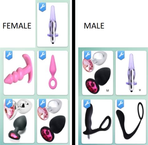 Sims 4 Jeweled Butt Plug Collection Female And Male Accessories