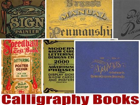 vintage calligraphy books   craft penmanship sign etsy