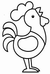 Gallo Animales sketch template