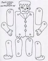 Halloween Crafts Kids Activities Cut Coloring Frankenstein Paper Puppet Diy Pages Arts Projects Puppets Monster Craft Printables Google Docs Easy sketch template